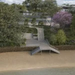 TRAS LA RECONSTRUCCIÓN DE LA DEFENSA COSTERA, AVANZAN LAS OBRAS EN LA PLAYA MALVINAS II